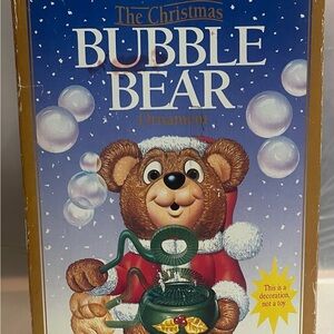 Kurt Adler Santa’s Action World Bradley The Christmas Bubble Bear 1994 - Tested